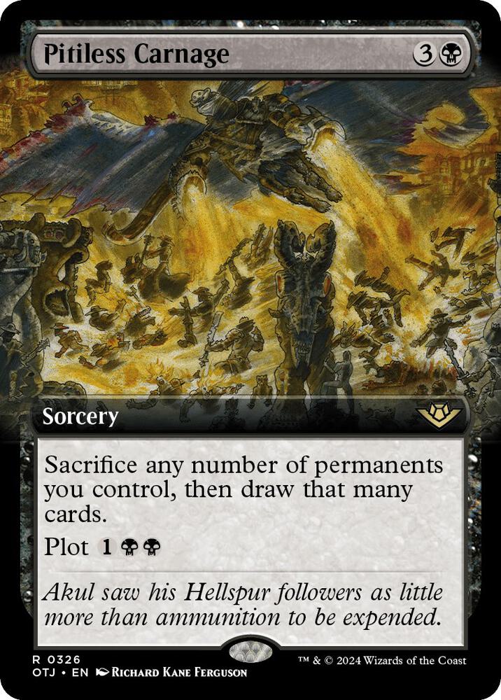 Pitiless Carnage (Extended Art) card image