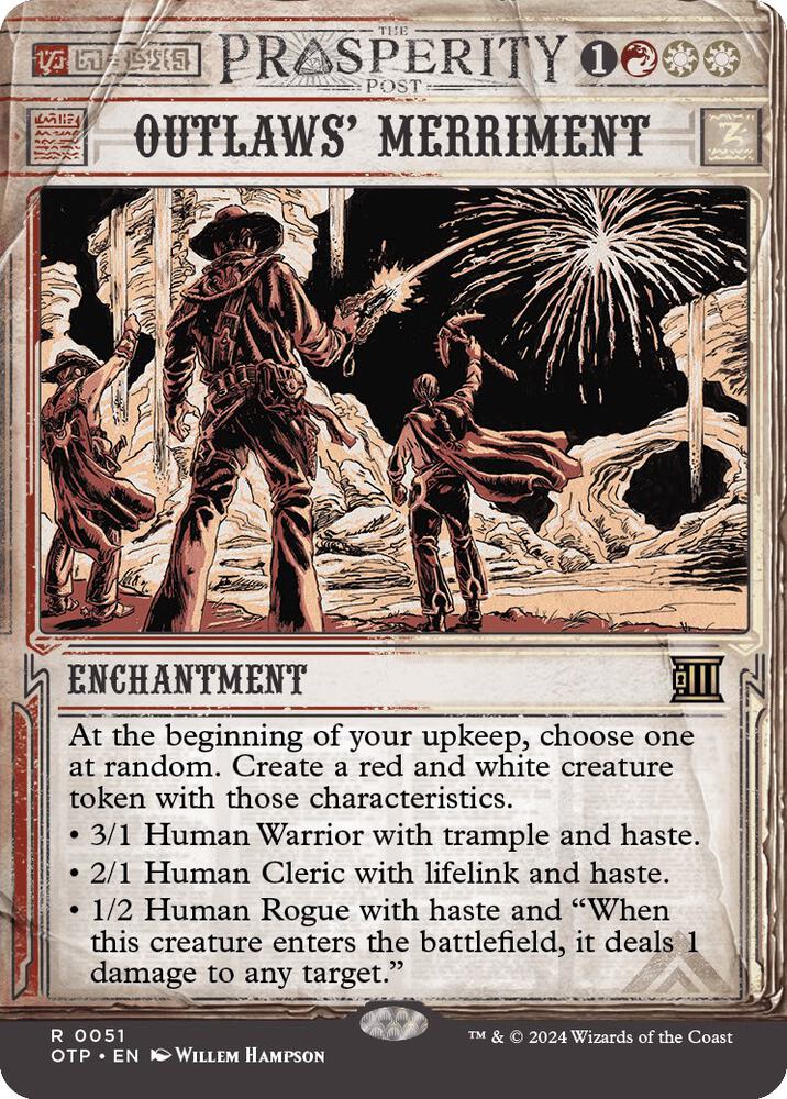 Outlaws' Merriment card image