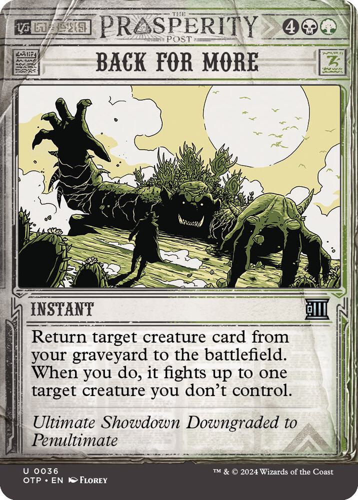 Back for More card image