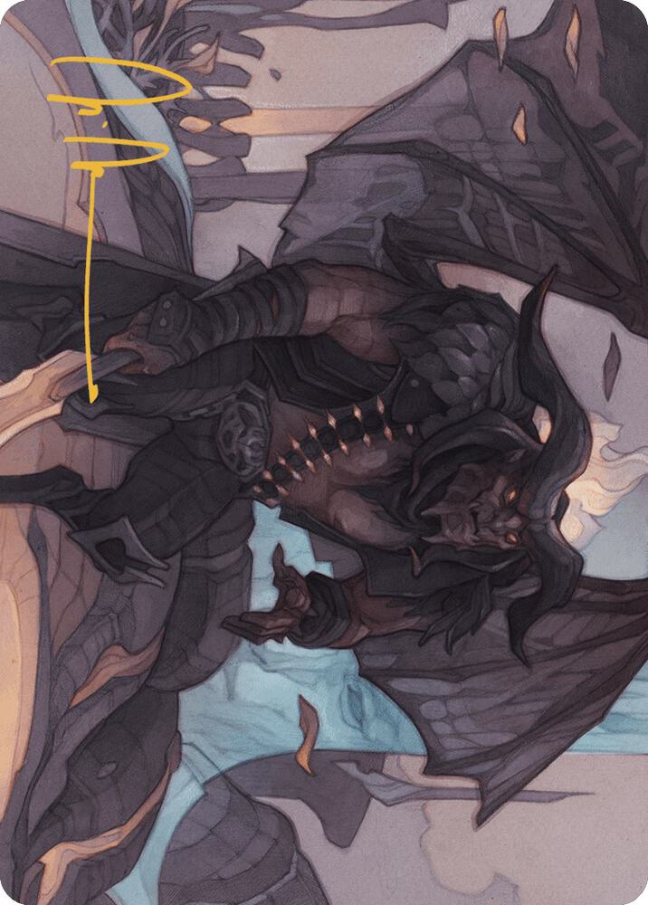 Rakdos Joins Up Art Card (Gold-Stamped Signature) card image