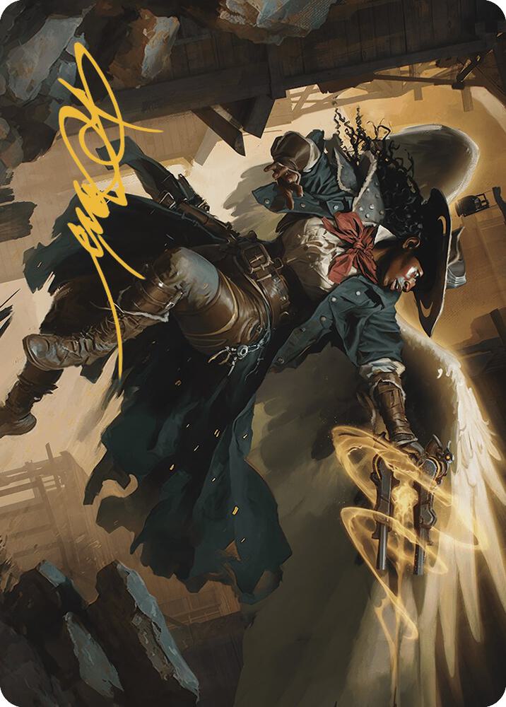 Archangel of Tithes Art Card (Gold-Stamped Signature) card image