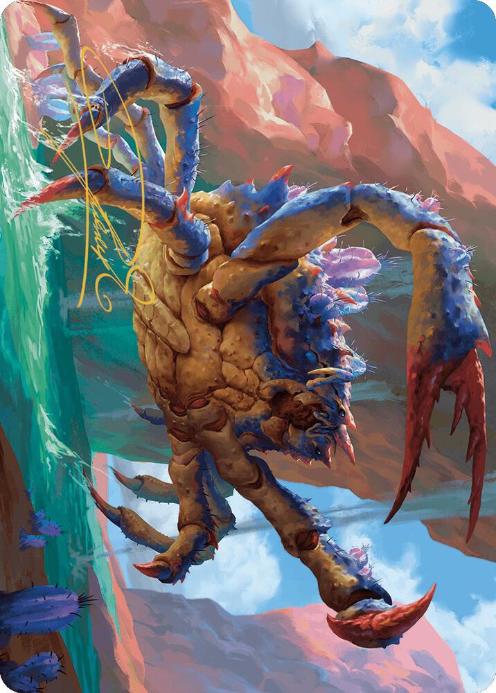 Canyon Crab Art Card (Gold-Stamped Signature) card image