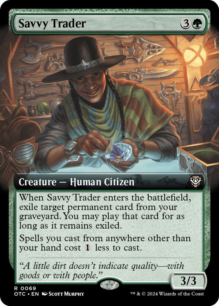 Savvy Trader (Extended Art) card image