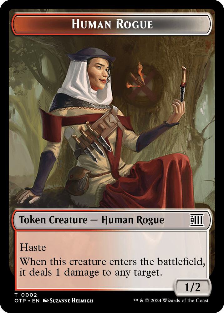 Human Rogue // Plot Double-Sided Token card image