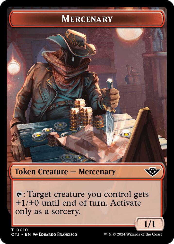 Mercenary // Meteorite Double-Sided Token card image