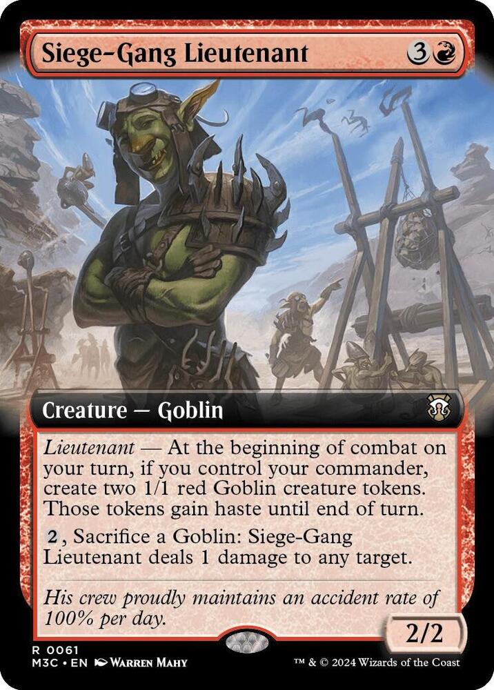 Siege-Gang Lieutenant (Extended Art) card image