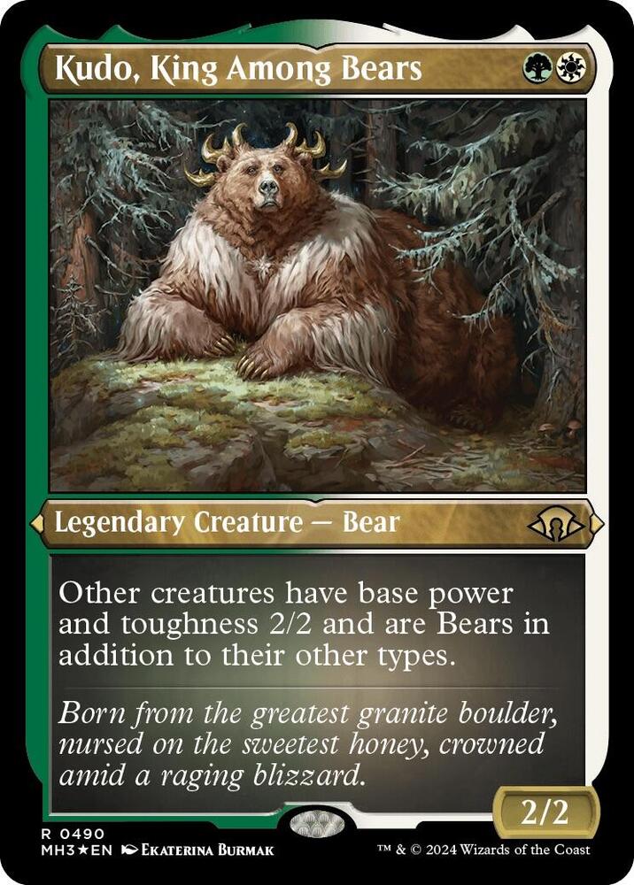 Kudo, King Among Bears (Foil Etched) card image