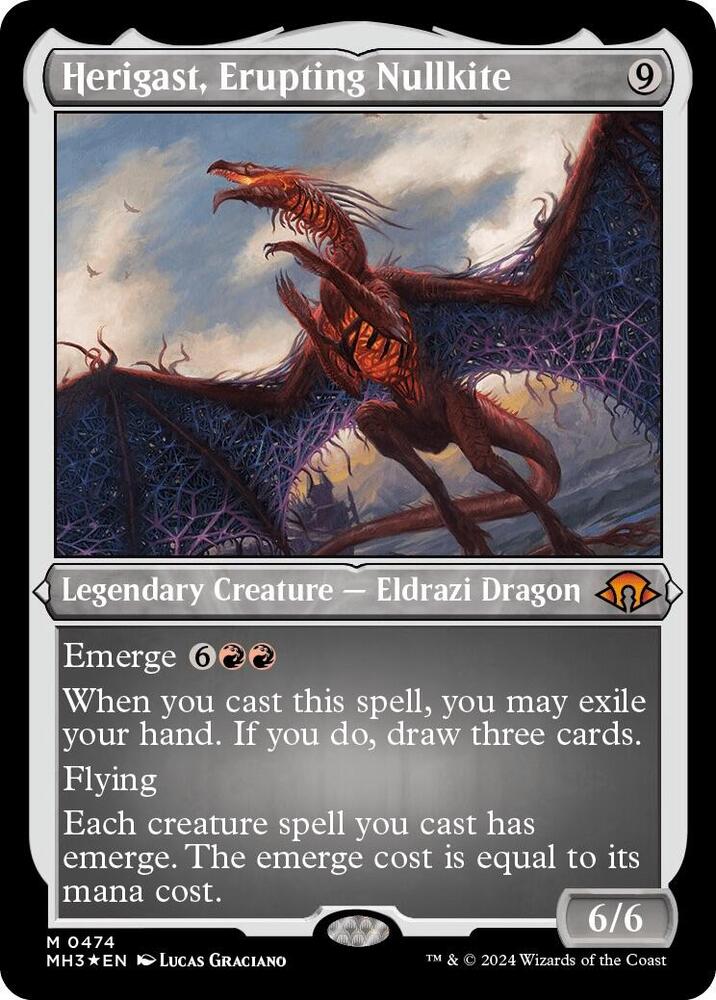 Herigast, Erupting Nullkite (Foil Etched) card image