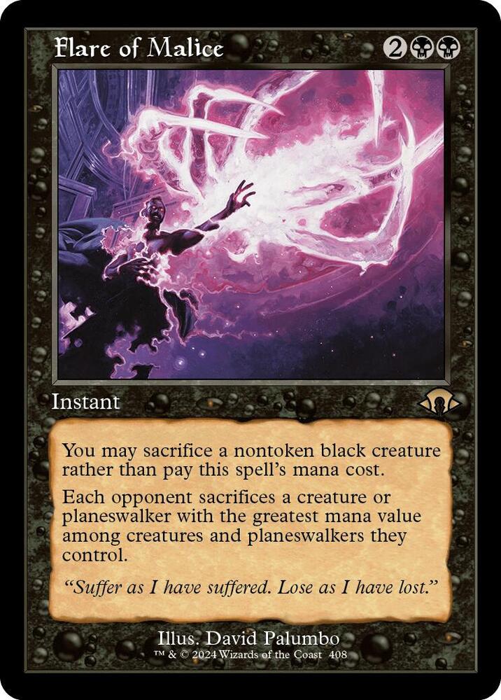 Flare of Malice (Retro Frame) card image