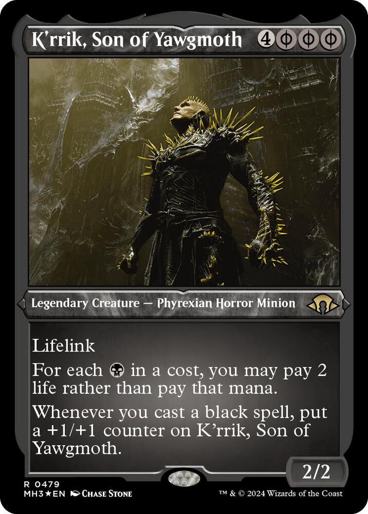 K'rrik, Son of Yawgmoth (Foil Etched) card image