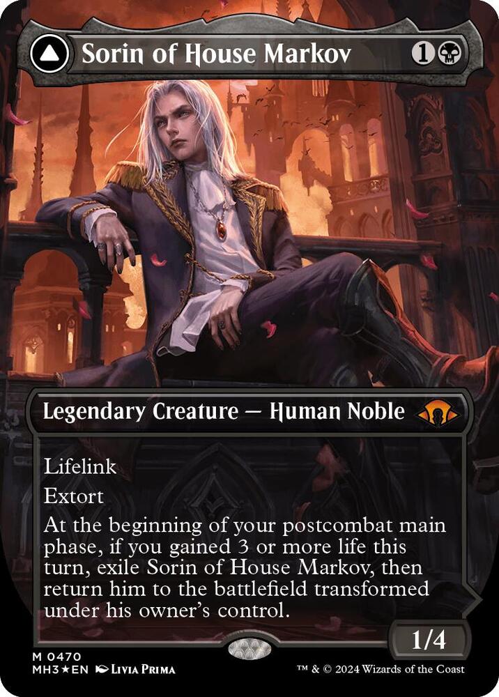 Sorin of House Markov (Borderless) (Textured Foil) card image