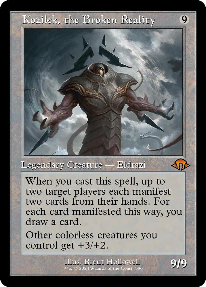 Kozilek, the Broken Reality (Retro Frame) card image