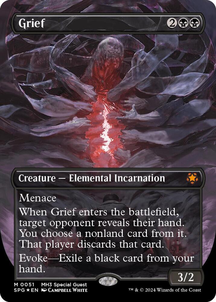 Grief (Borderless) (Textured Foil) card image