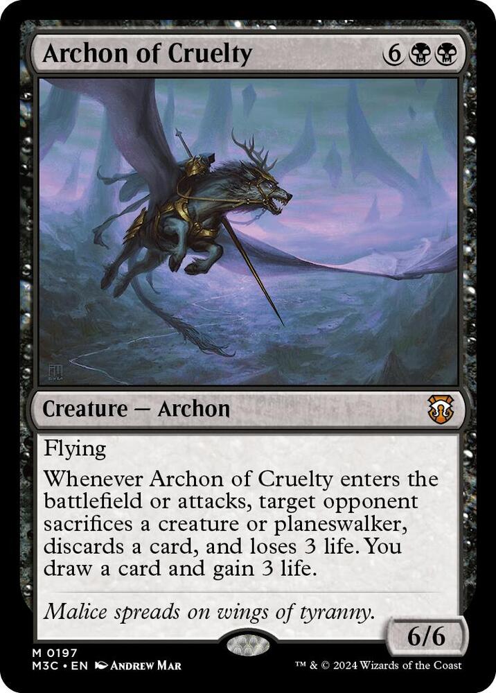 Archon of Cruelty (Ripple Foil) card image