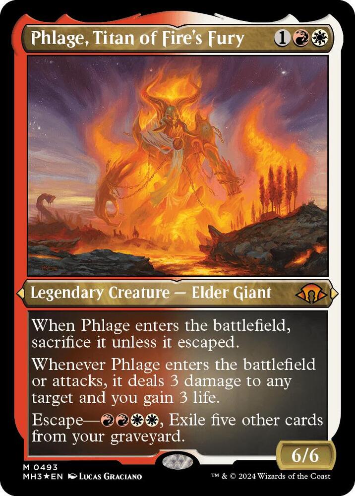 Phlage, Titan of Fire's Fury (Foil Etched) card image