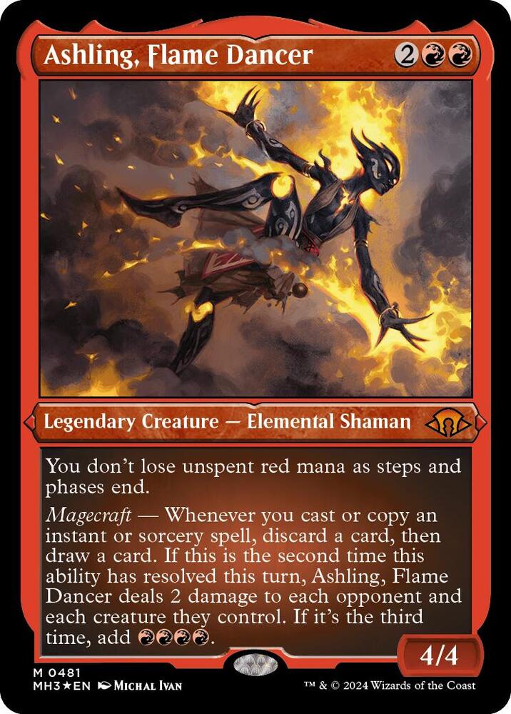Ashling, Flame Dancer (Foil Etched) card image