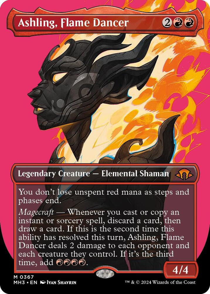 Ashling, Flame Dancer (Borderless) card image