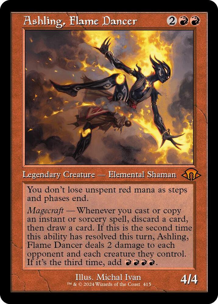 Ashling, Flame Dancer (Retro Frame) card image