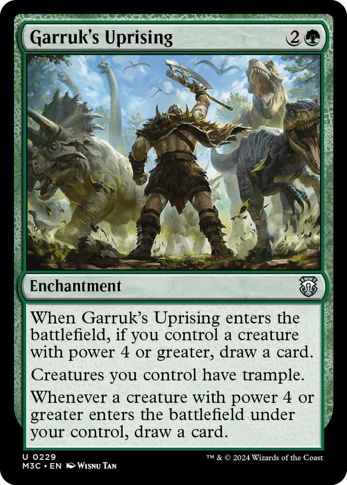 Garruk's Uprising (Ripple Foil) card image