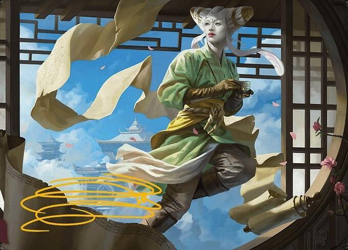 Tamiyo, Inquisitive Student Art Card (Gold-Stamped Signature) card image