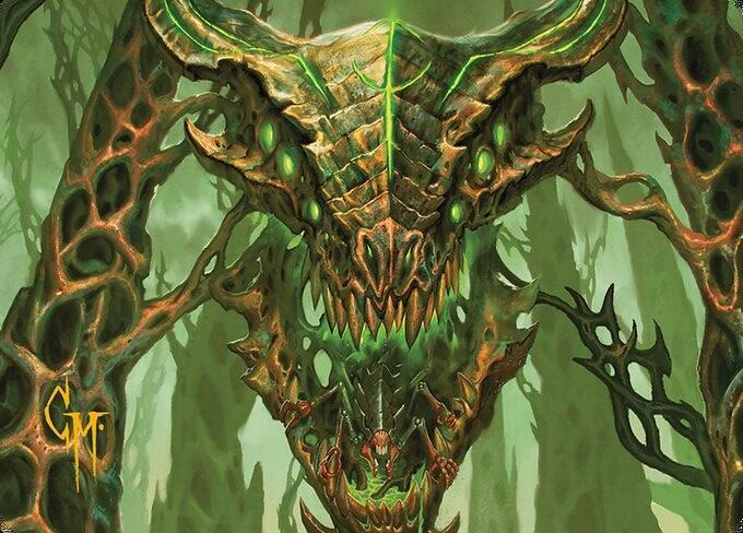 Colossal Dreadmask Art Card (Gold-Stamped Signature) card image