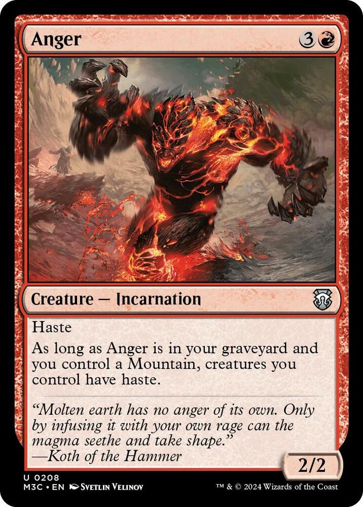 Anger (Ripple Foil) card image