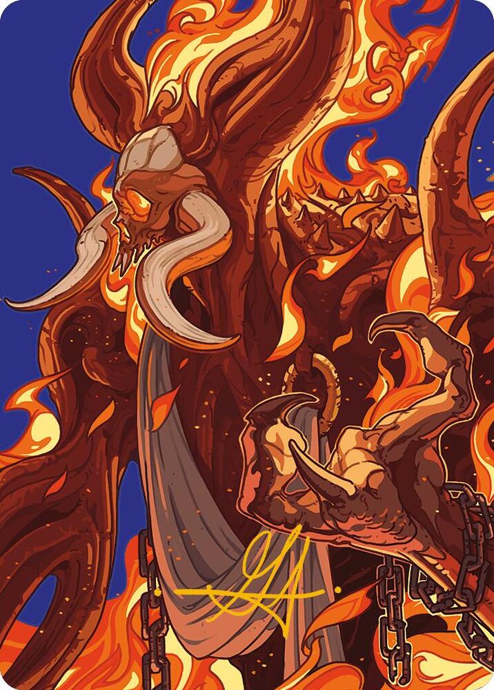 Phlage, Titan of Fire's Fury Art Card (Gold-Stamped Signature) card image