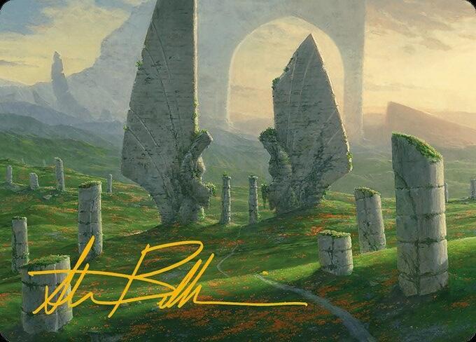Monumental Henge Art Card (Gold-Stamped Signature) card image