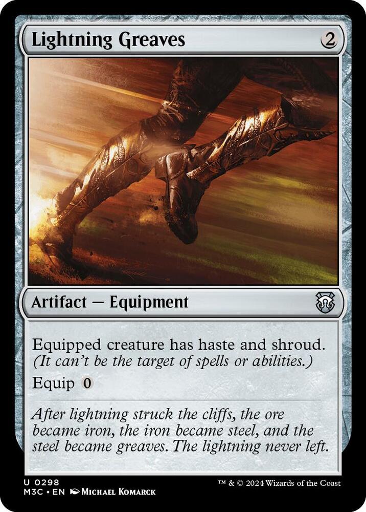 Lightning Greaves (Ripple Foil) card image