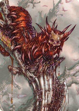 Grist, Voracious Larva Art Card card image