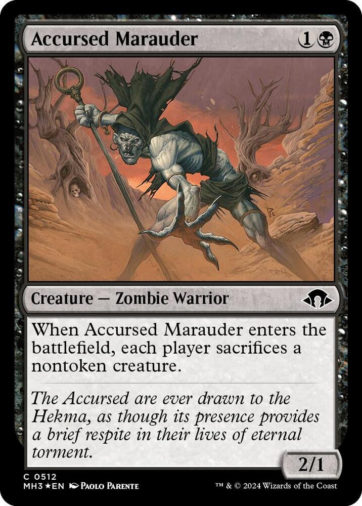 Accursed Marauder (Ripple Foil) card image