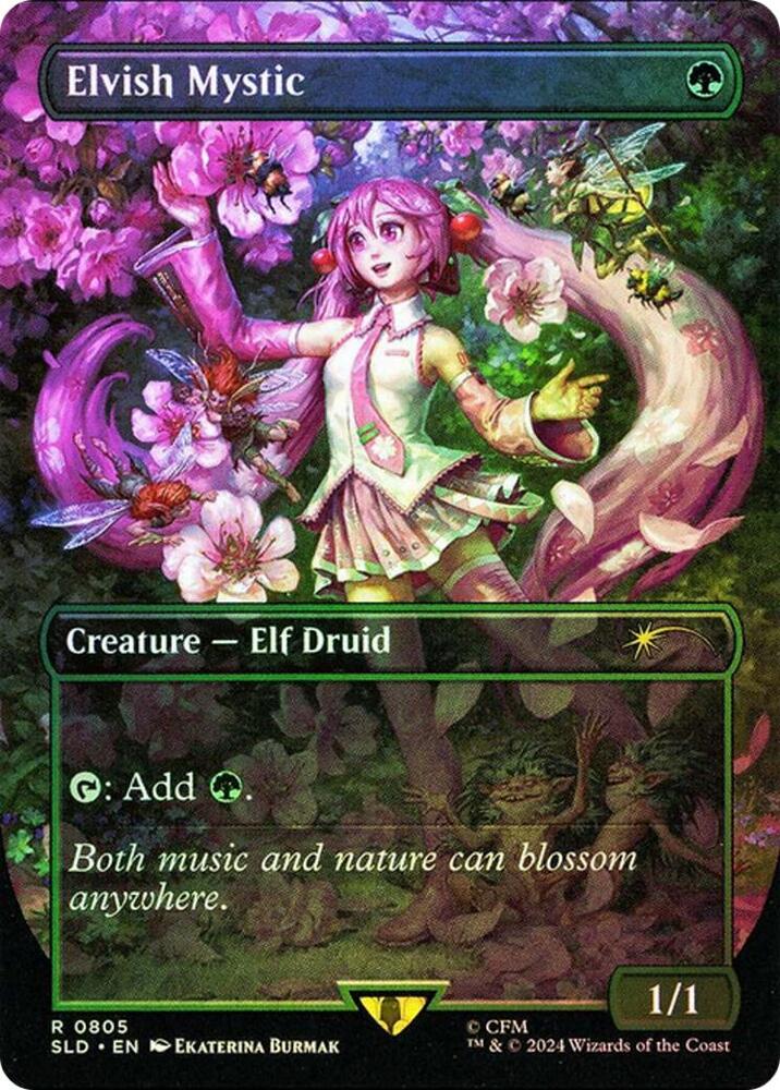 Elvish Mystic (0805) (Rainbow Foil) card image