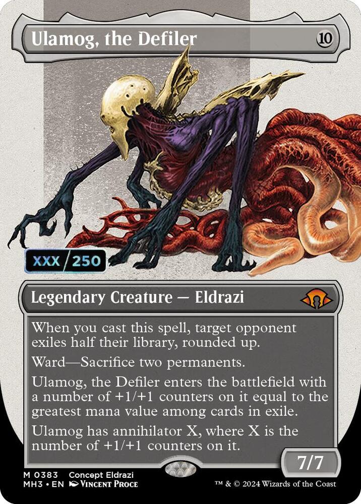 Ulamog, the Defiler (Borderless) (Serial Numbered) card image