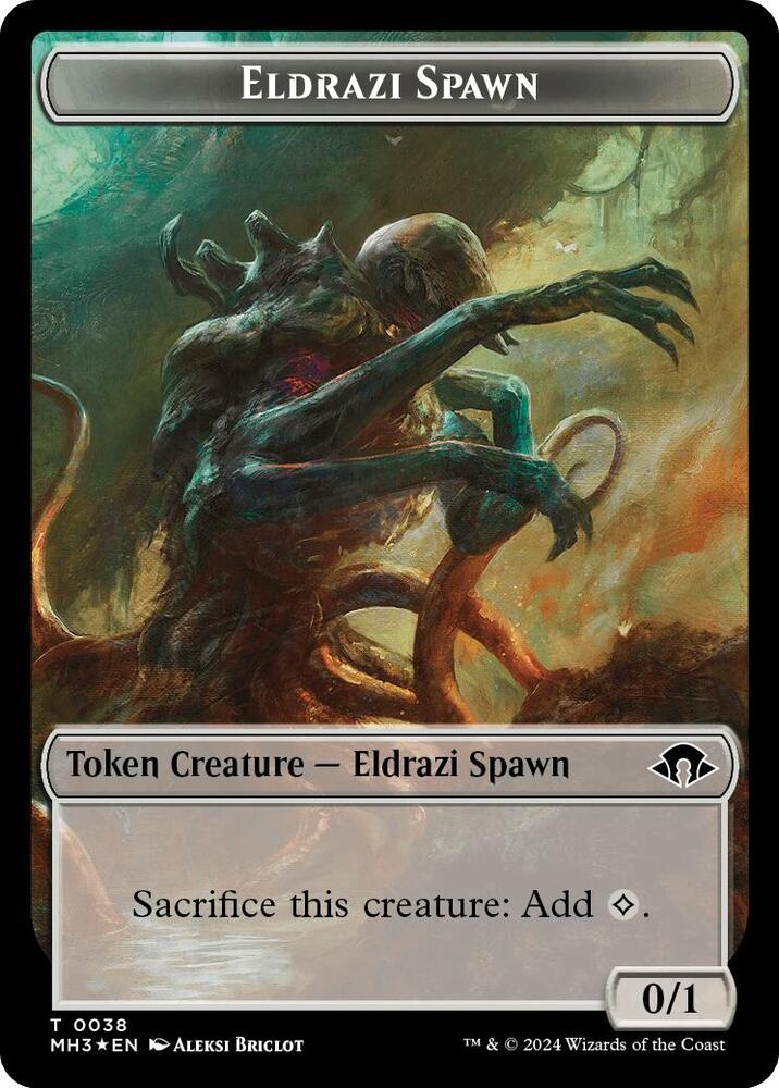 Eldrazi Spawn (Ripple Foil) // Eldrazi Scion Double-Sided Token card image
