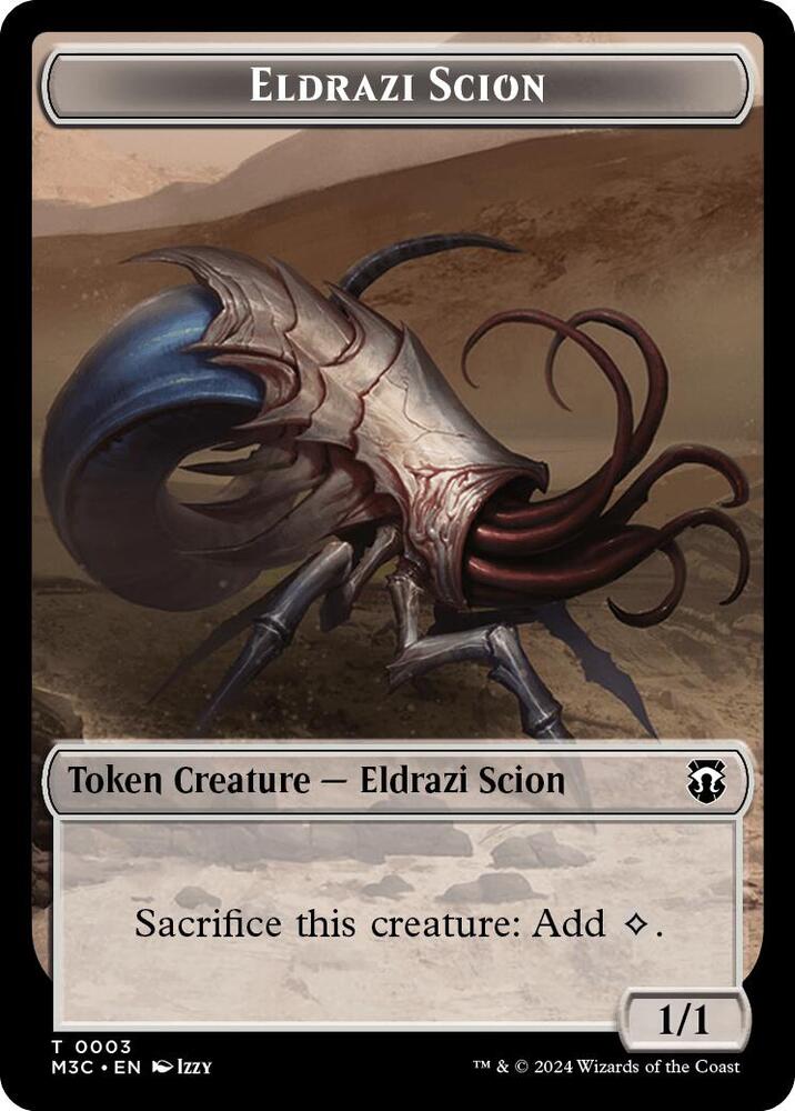 Eldrazi Scion (Ripple Foil) // Eldrazi Spawn Double-Sided Token card image