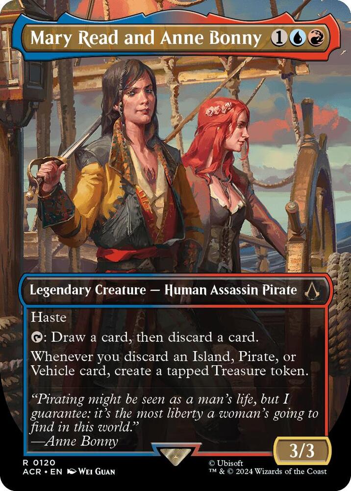 Mary Read and Anne Bonny (Borderless) card image