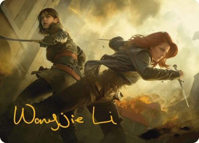 Mary Read and Anne Bonny Art Card (Gold-Stamped Signature) card image