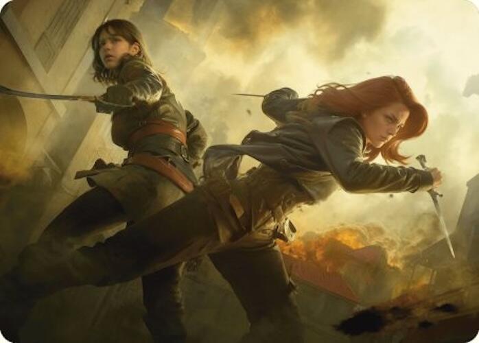 Mary Read and Anne Bonny Art Card card image
