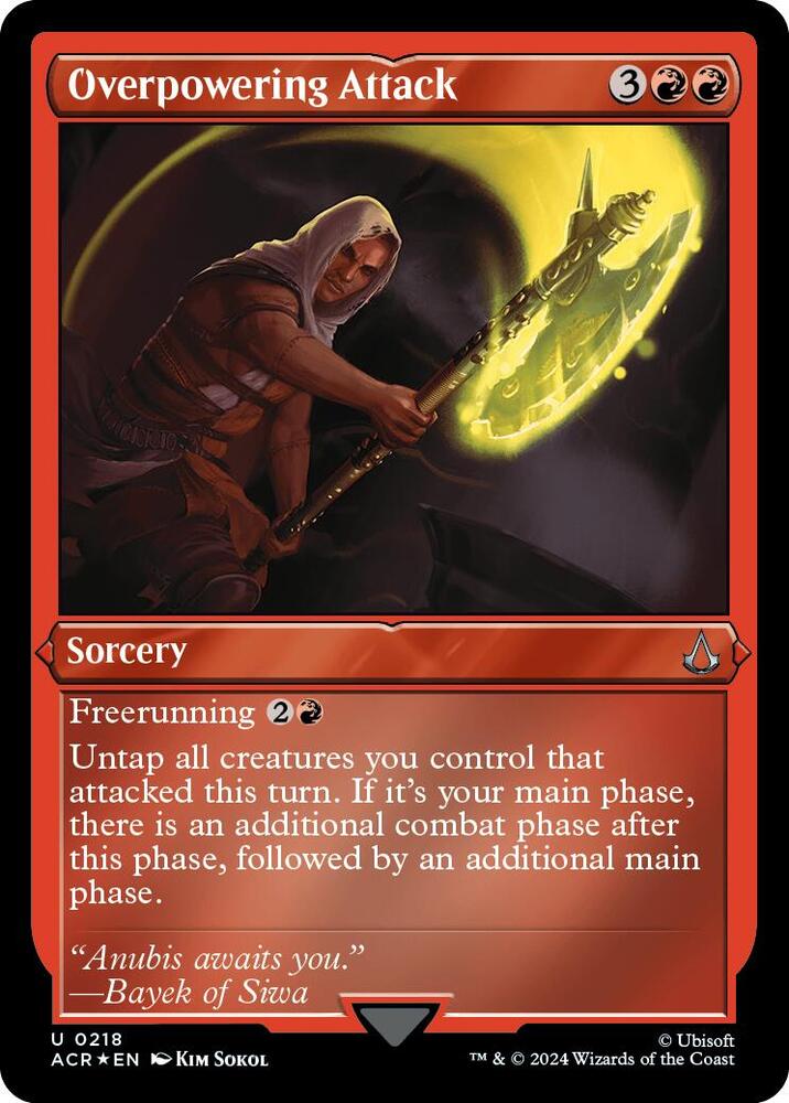 Overpowering Attack (Foil Etched) card image