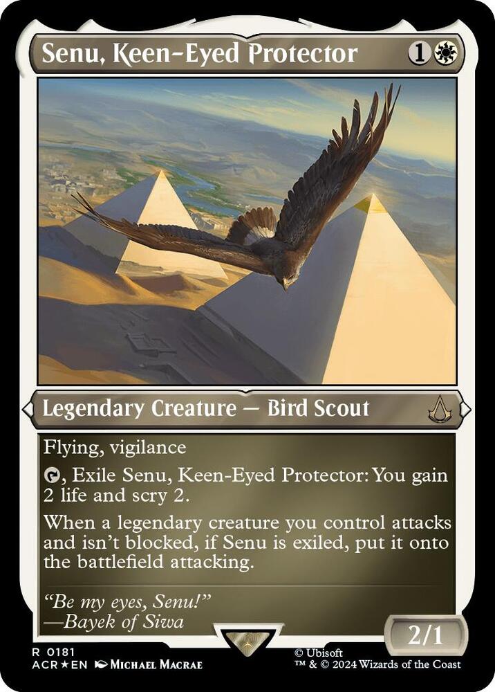 Senu, Keen-Eyed Protector (Foil Etched) card image
