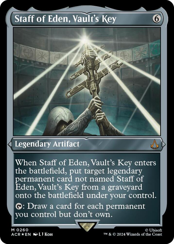 Staff of Eden, Vault's Key (Foil Etched) card image