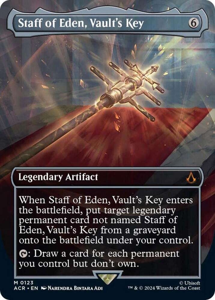 Staff of Eden, Vault's Key (Borderless) card image