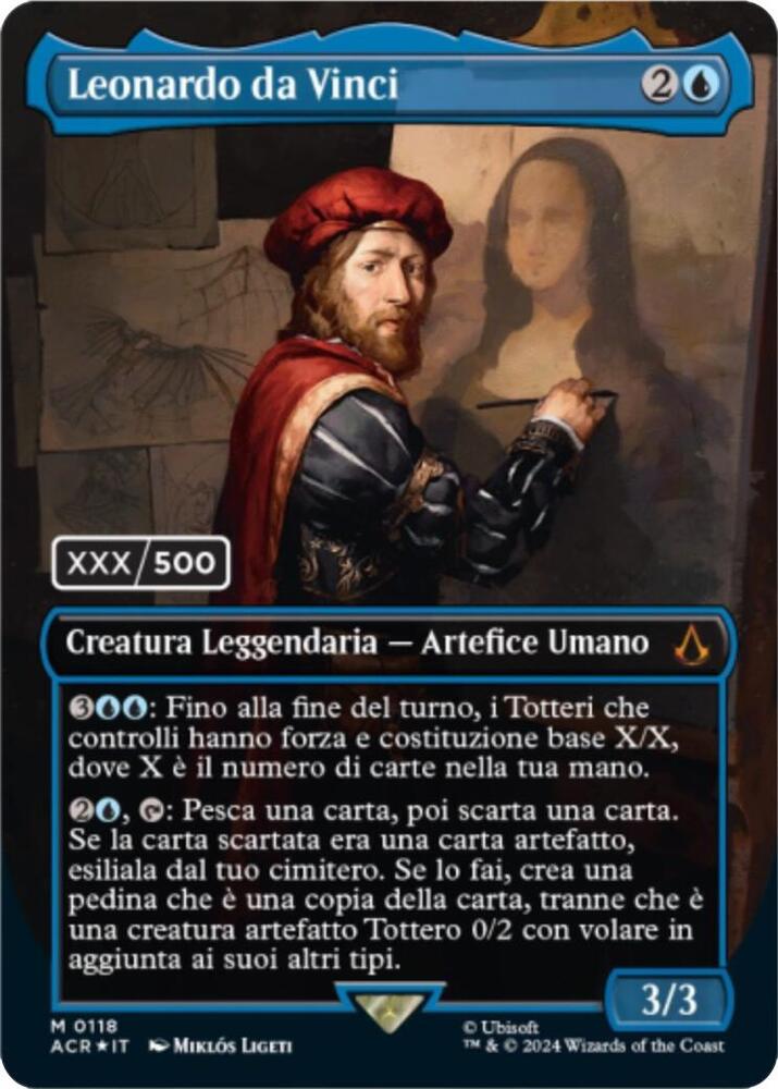 Leonardo da Vinci (Italian) (Serial Numbered) card image