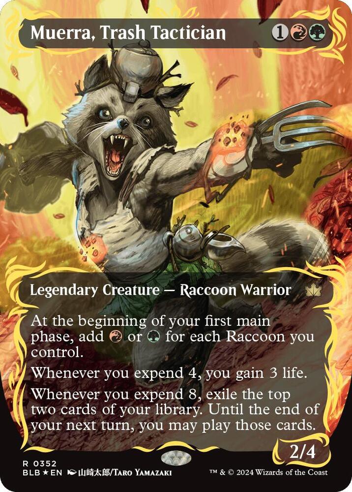 Muerra, Trash Tactician (Borderless) (Raised Foil) card image