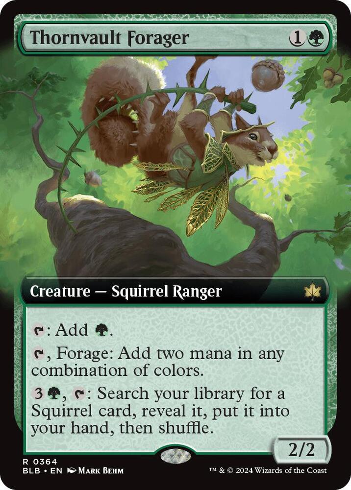 Thornvault Forager (Extended Art) card image