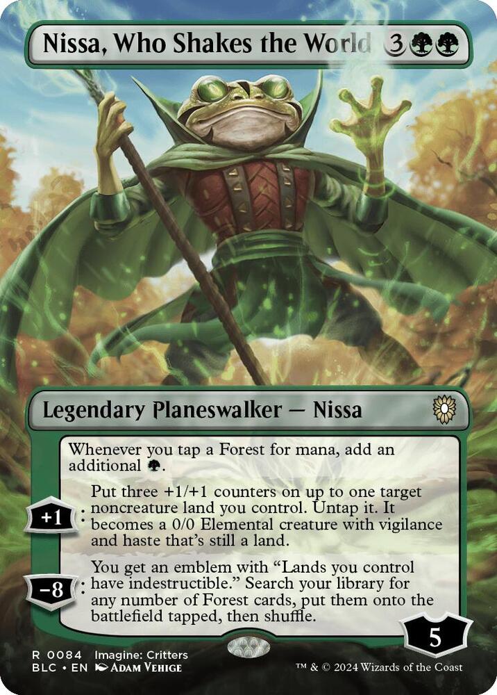 Nissa, Who Shakes the World (Borderless) card image