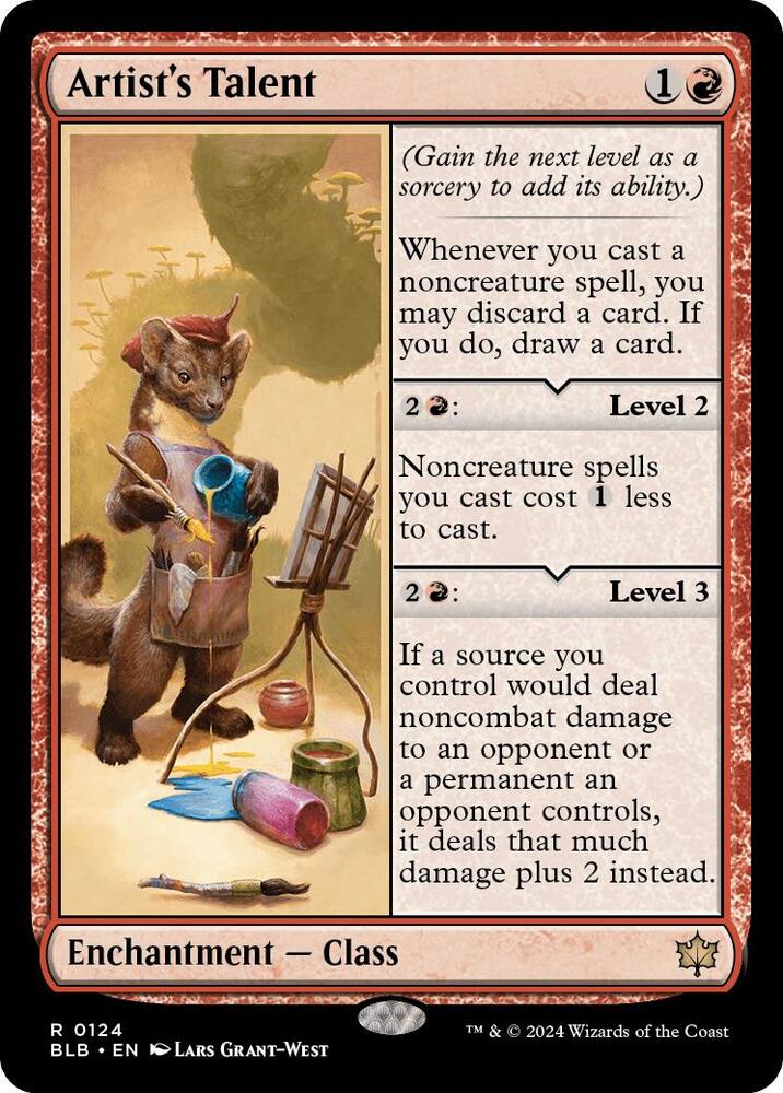 Artist's Talent card image