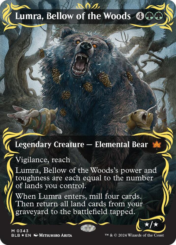 Lumra, Bellow of the Woods (Borderless) (Raised Foil) card image