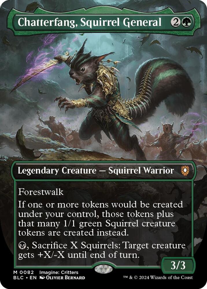 Chatterfang, Squirrel General (Borderless) card image