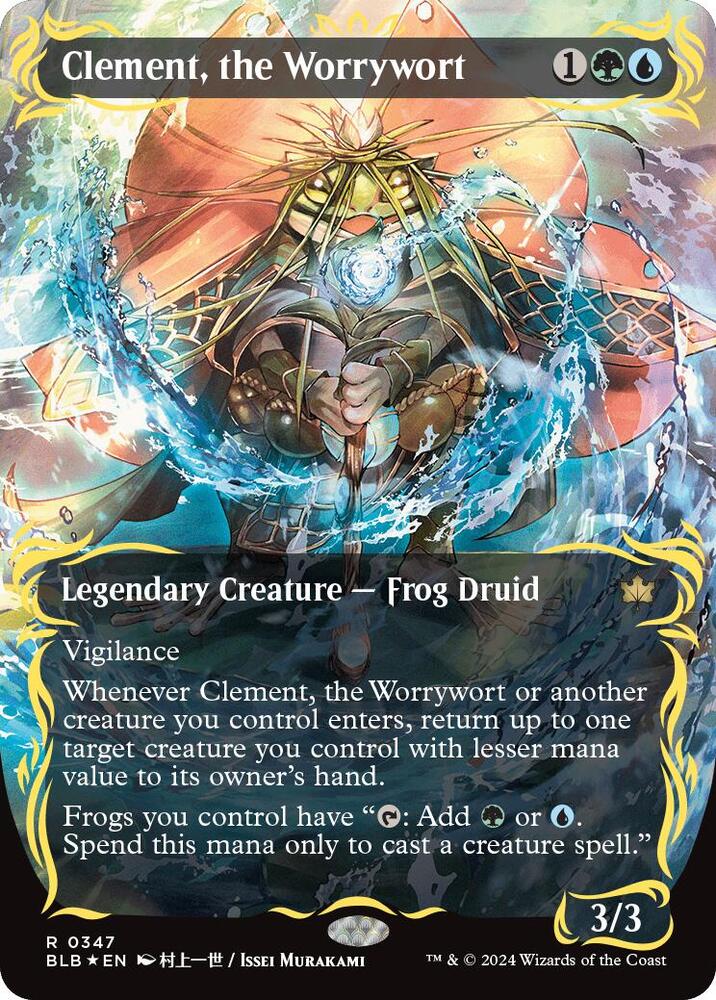 Clement, the Worrywort (Borderless) (Raised Foil) card image